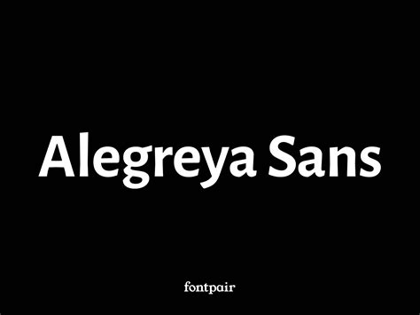 humanist sans serif|Alegreya Sans .